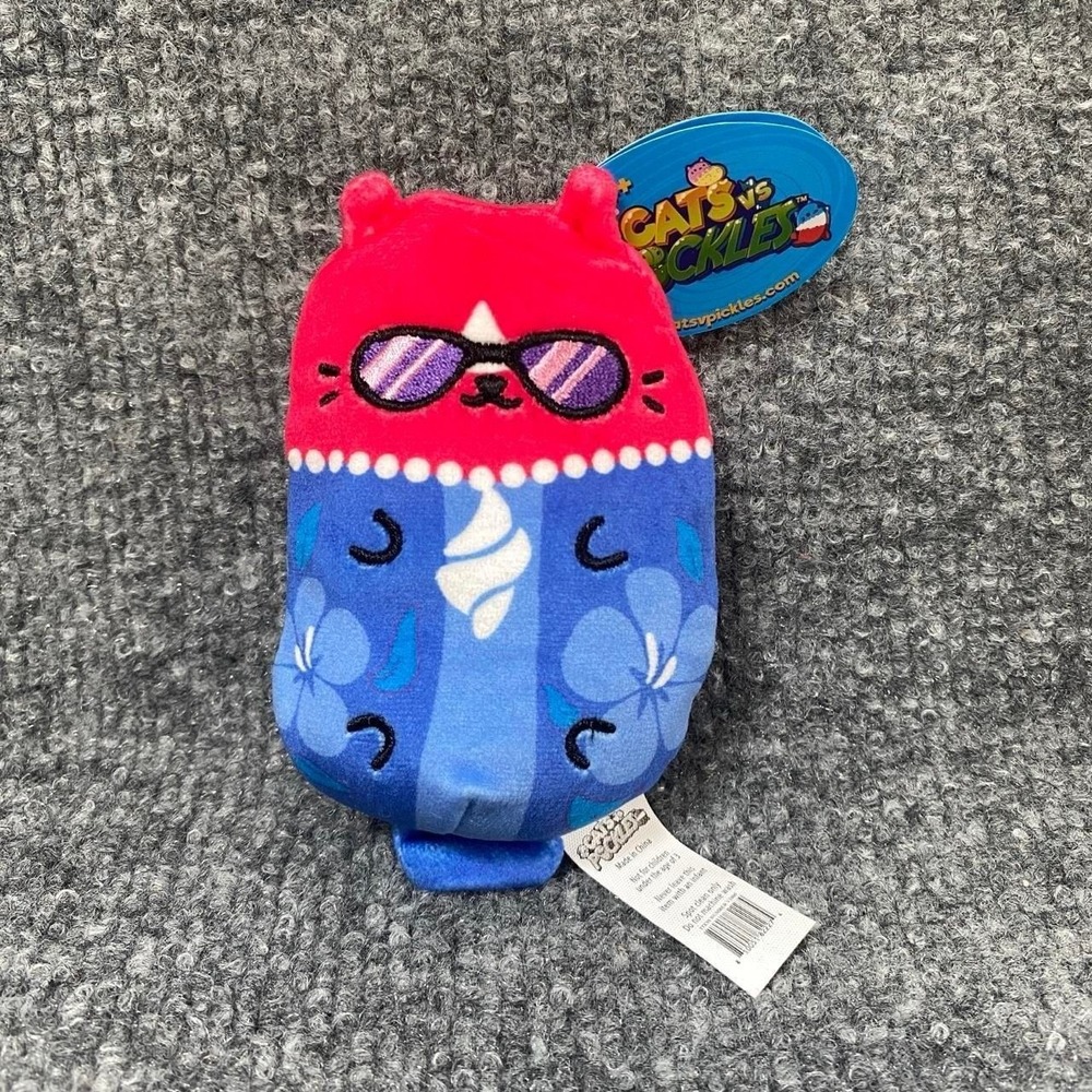 CATS VS PICKLES RED BLUE THE DUKE PLUSH TOY
